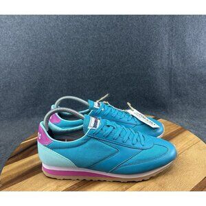 Brooks Womens Vanguard Capri Breeze Blue Pink Gum Sole Running Shoes Size 9